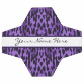 パパーソナライズされたープルレオパード サッカーボール (フラット)