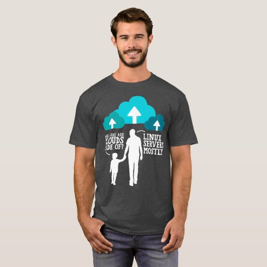 パパ主にLinuxサーバで構成されるクラウドとは Tシャツ (正面フル)