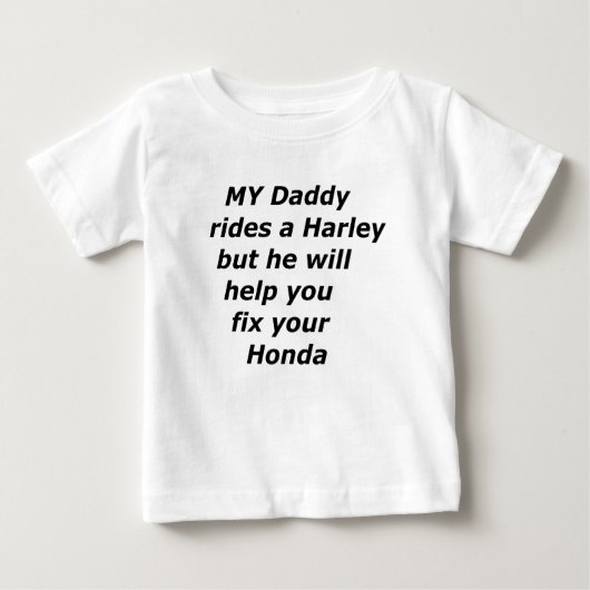 パパ乗り ベビーTシャツ (正面)