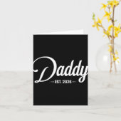 パパ予定 2026年 赤ちゃんを期待 2026年、父 2026年 新しいパパ 2026年 カード (黄色い花)