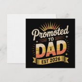 パパ予定 2026 面白い 新パパ妊娠発表 招待状 (正面/裏面)