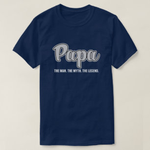パパ人神話伝説おもしろいなメンズワイシャツ Tシャツ