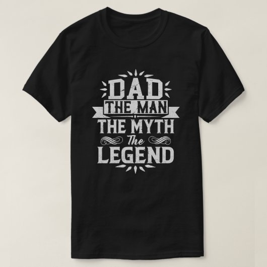 パパ人神話伝説の父の日 Tシャツ (デザイン正面)
