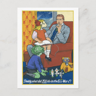 パパ今までエコワで何してたの？ ポストカード