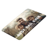 パパ付きフル最高のフォト – あいさつお洒落つ マグネット (左側)