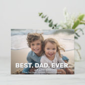 パパ付きフル最高のフォト – あいさつお洒落つ 案内状 (スタンド正面)