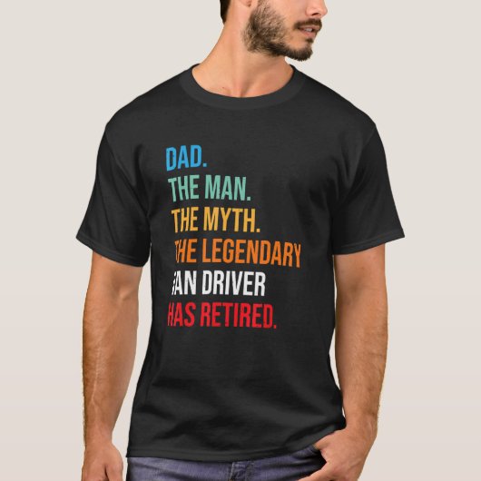 パパ伝説のヴァンドライバー退職した Tシャツ (正面)