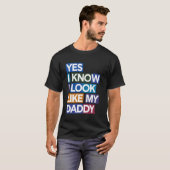 パパ似の赤ちゃん おもしろベビー服 Tシャツ (正面フル)