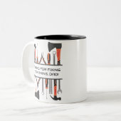 パパ修理、ツール、父の日、パパ誕生日 ツートーンマグカップ (正面左)