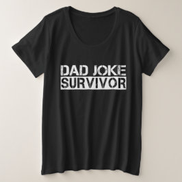 パパ冗談おもしろい生還父の日 プラスサイズTシャツ