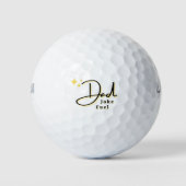 パパ冗談モダン燃料おもしろいと父の日の贈り物 ゴルフボール (正面)