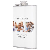 パパ写モダン真タイポグラフィの子供の贈り物 フラスク (左)