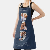 パパ写数々の真モダンタイポグラフィ紺 エプロン