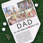 パパ写真お父さんの日が大好き ゴルフタオル