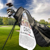 パパ写真お父さんの日が大好き ゴルフタオル