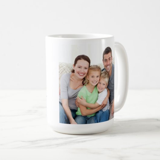 パパ写真のパーソナライズされたマグの定義 コーヒーマグカップ (正面右)