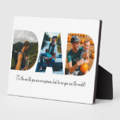 パパ写真コラージュのお父様の日のためのプラーク フォトプラーク (側面)