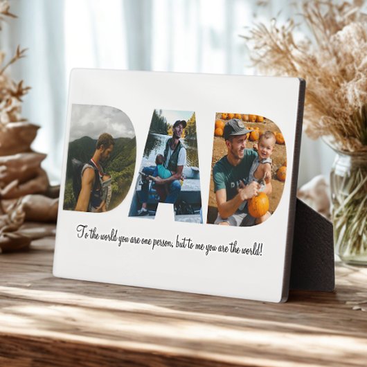 パパ写真コラージュのお父様の日のためのプラーク フォトプラーク