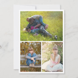 パパ写真コラージュ三写真父の日カード