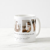 パパ写真コラージュ父の日 コーヒーマグカップ (正面右)