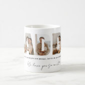 パパ写真コラージュ父の日 コーヒーマグカップ (中央)