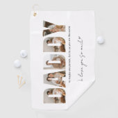 パパ写真コラージュ父の日 ゴルフタオル (インサイチュ)