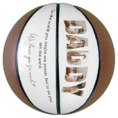 パパ写真コラージュ父の日 バスケットボール (縦)