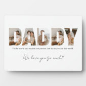 パパ写真コラージュ父の日 フォトプラーク (正面)