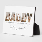 パパ写真コラージュ父の日 フォトプラーク (側面)