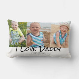 パパ写真コラージュ父の日 ランバークッション