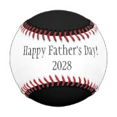 パパ写真コラージュ父の日 野球ボール (裏面)