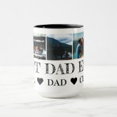 パパ写真パーソナライズされたコラージコーヒー用ギフト マグカップ (中央)