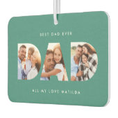 パパ写真モダンタイポグラフィ カーエアーフレッシュナー (左)