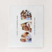 パパ写真モダンタイポグラフィ ジグソーパズル (縦)