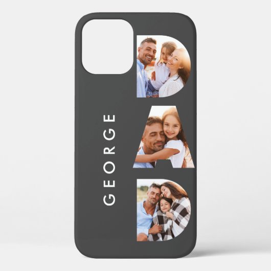 パパ写真モダンタイポグラフィ Case-Mate iPhoneケース (裏面)