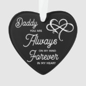 パパ写真記念パーソナライズされたクリスマスオーナメント オーナメント (裏面)