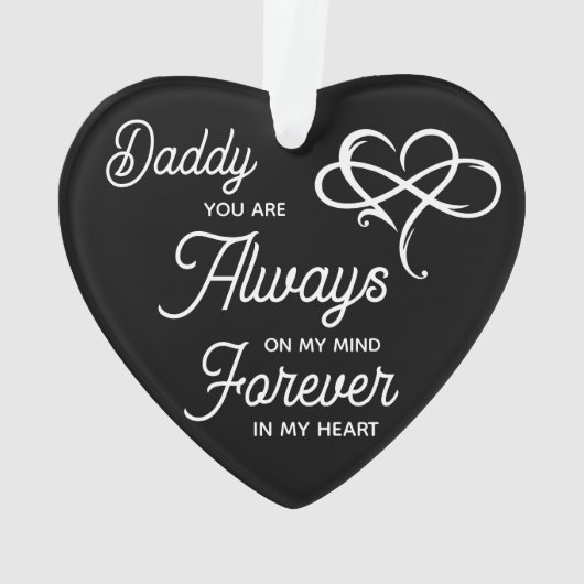 パパ写真記念パーソナライズされたクリスマスオーナメント オーナメント (裏面)