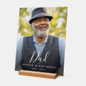 パパ写真追悼式 アクリルサイン (傾斜)