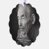 パパ写真追悼記念 オーナメントカード (左)