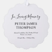 パパ写真追悼記念 オーナメントカード (裏面)