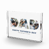 パパ切り出し写真ハッピー父の日フォトブロック フォトブロック (右)