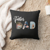 パパ切り出し3フォトコラージュギフカスタムトホーム クッション (ブランケット)