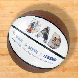 パパ切り出し3写真コラージュ男の神話の伝説 バスケットボール