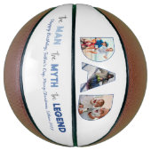 パパ切り出し3写真コラージュ男の神話の伝説 バスケットボール (縦)