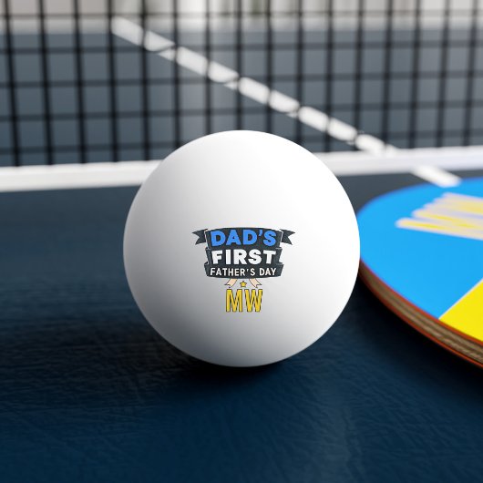 パパ初の父の日ピンポンボール 卓球ボール