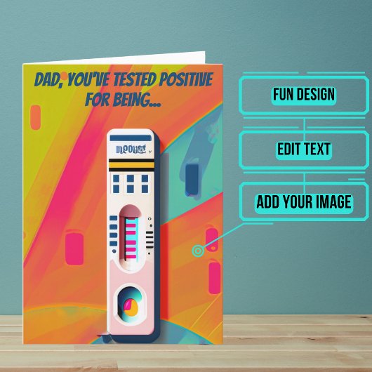 パパ前向きのパパ最高の誕生日 カード