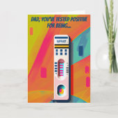 パパ前向きのパパ最高の誕生日 カード (正面)