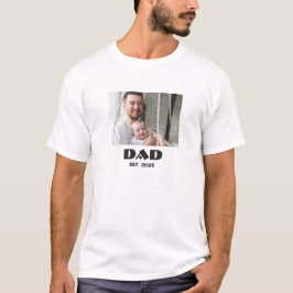 パパ創設記念の豪華な写真ギフト Tシャツ