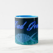 パパ去った魚釣り ツートーンマグカップ (中央)