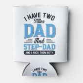 パパ及びステップパパレトロタイポグラフィデザイン 缶クーラー (正面)